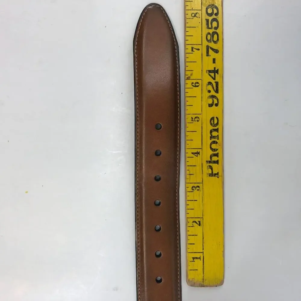 Men's Brown Size 36 Leather Belt Business Work